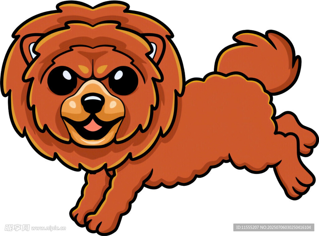 奔跑的棕色小狗