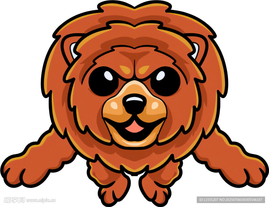 可爱卡通狮子形象
