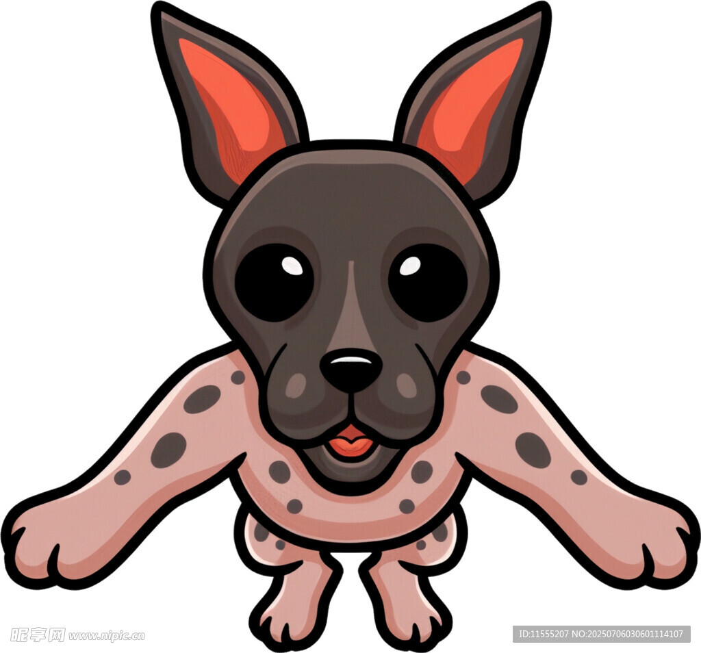 可爱斑点小狗卡通形象