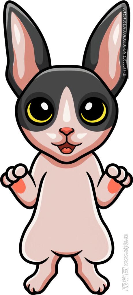 可爱卡通小兔形象