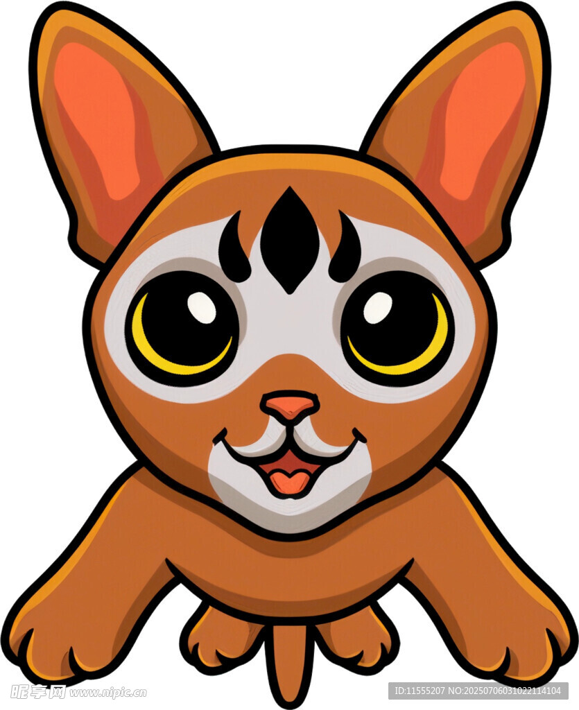 可爱卡通小猫形象