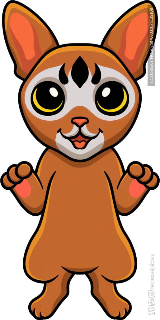 可爱卡通小猫形象