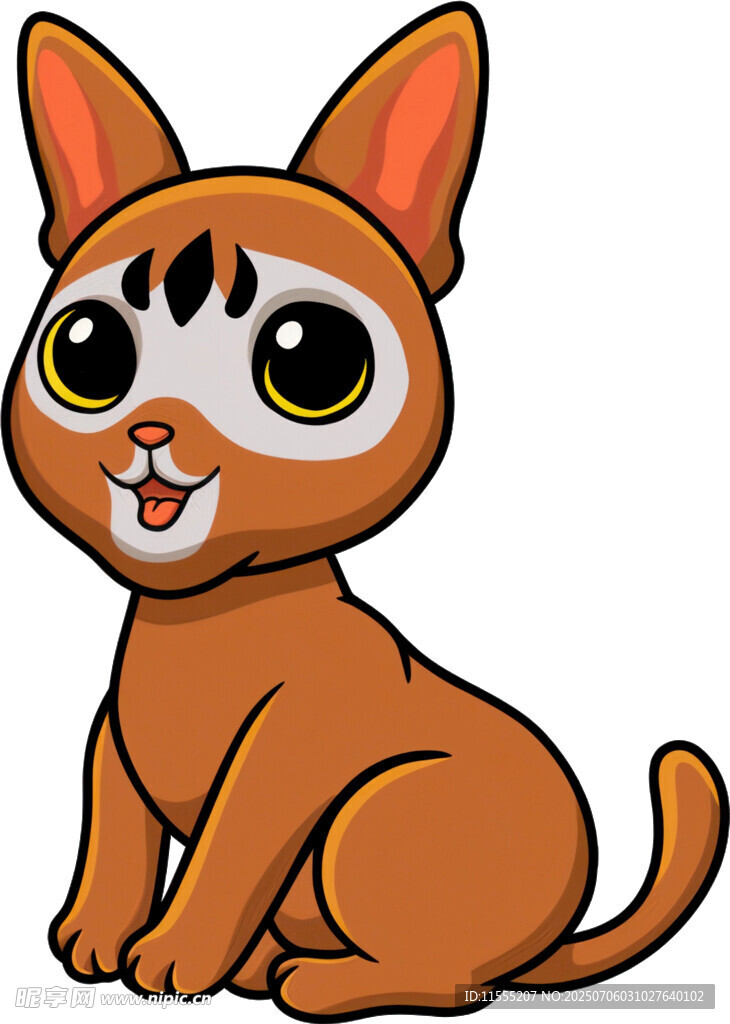 可爱卡通小猫形象