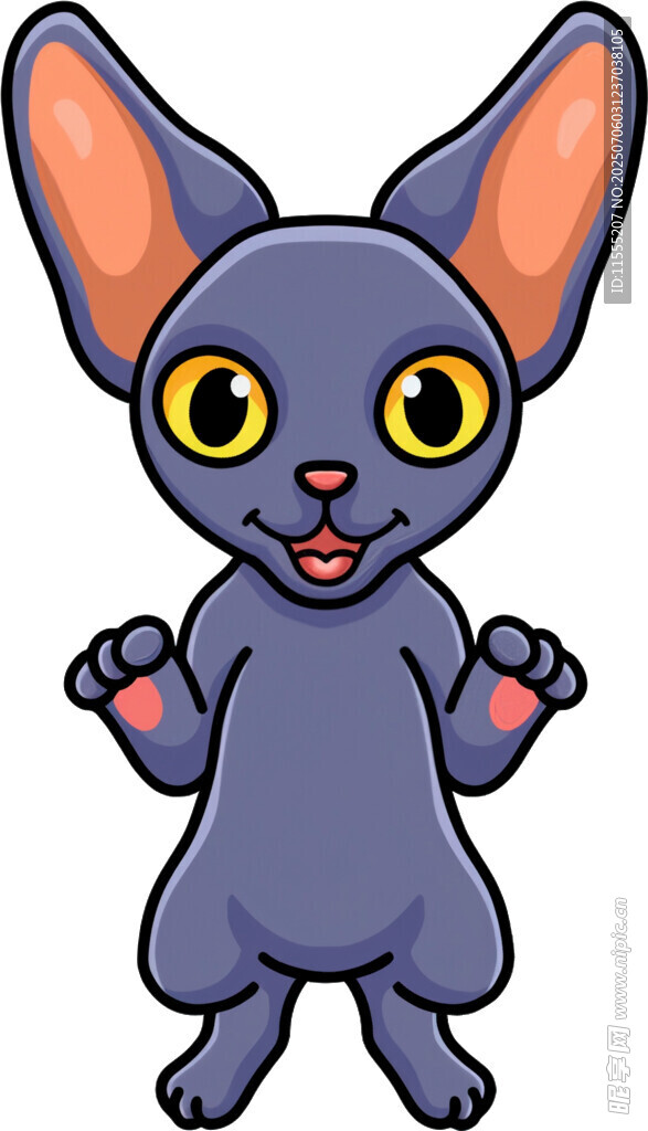 可爱卡通小猫形象