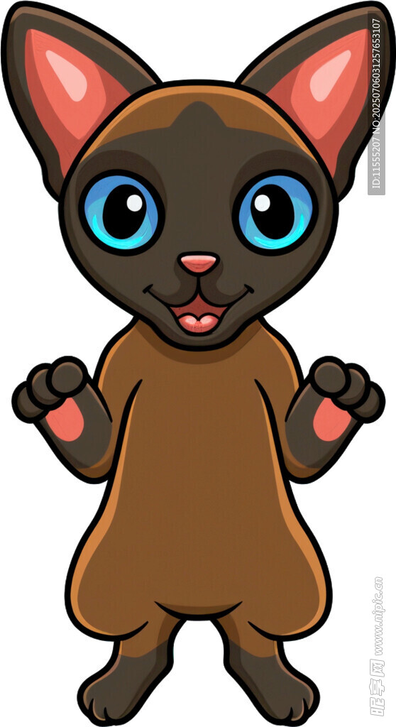 可爱卡通小猫形象