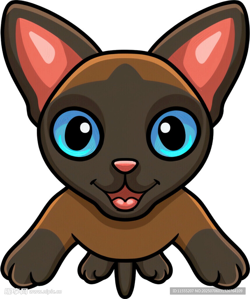 可爱卡通小猫形象
