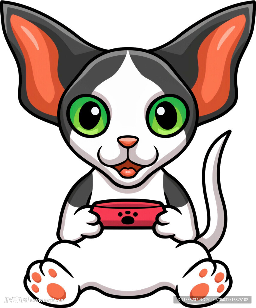 可爱小猫吃西瓜