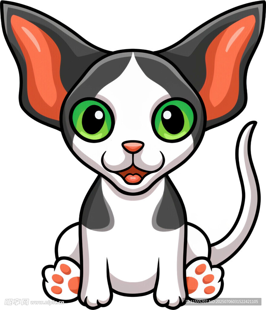 可爱卡通小猫形象