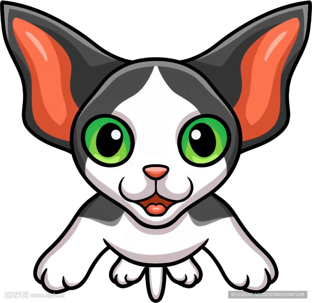 可爱卡通小猫形象