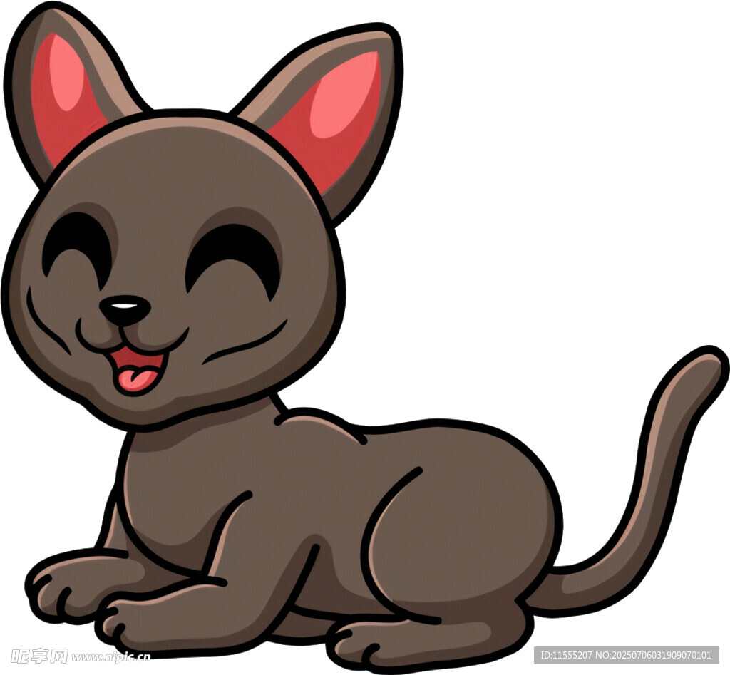 趴着的可爱灰猫