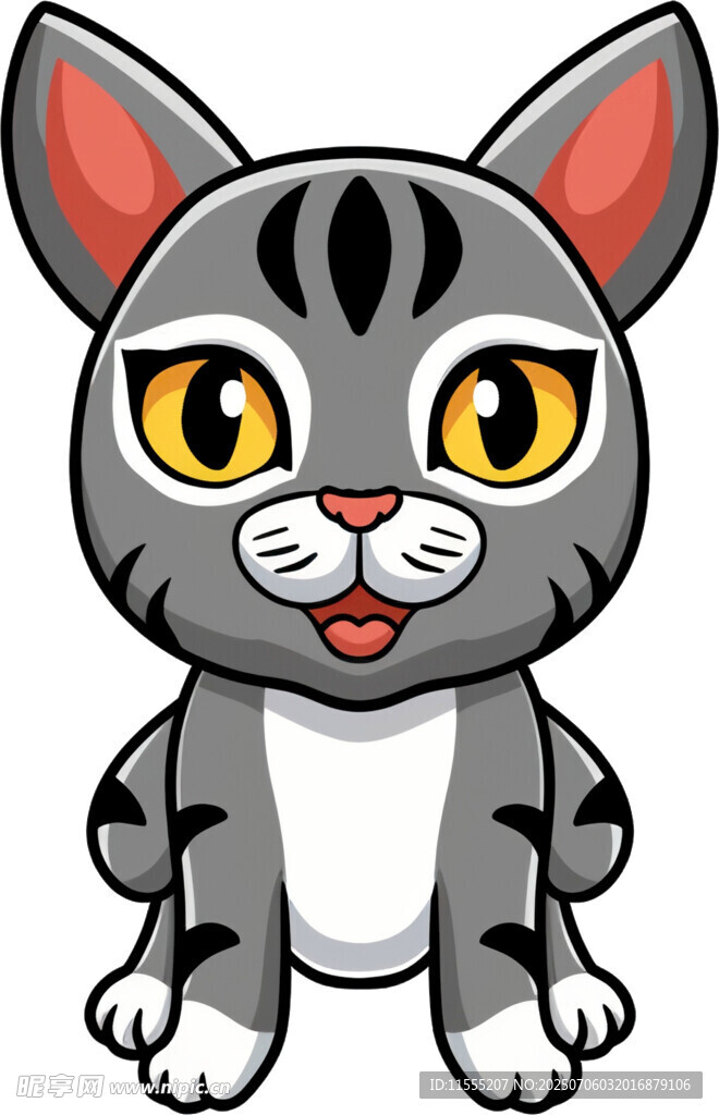 可爱卡通小猫形象