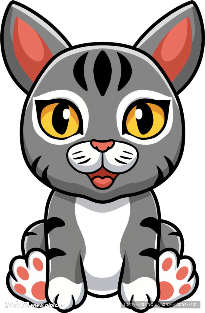 可爱卡通小猫形象