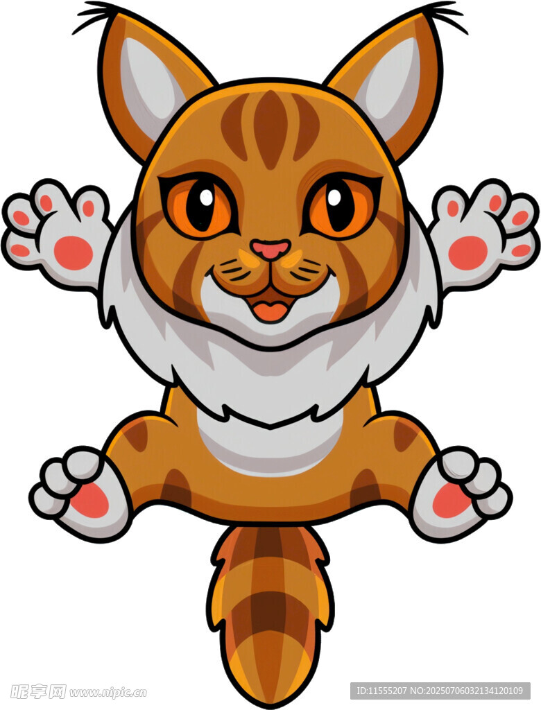 跳跃的可爱猫咪