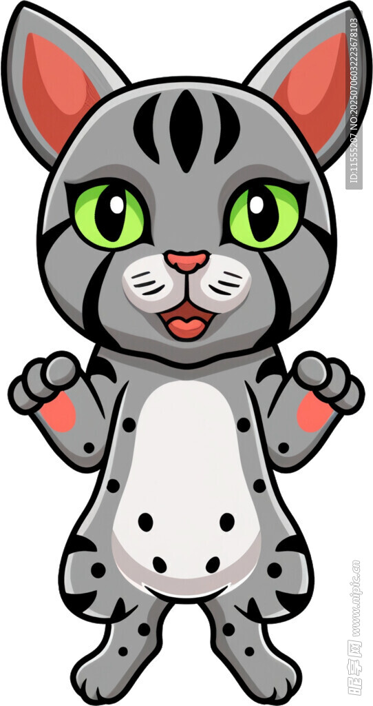 可爱卡通小猫形象