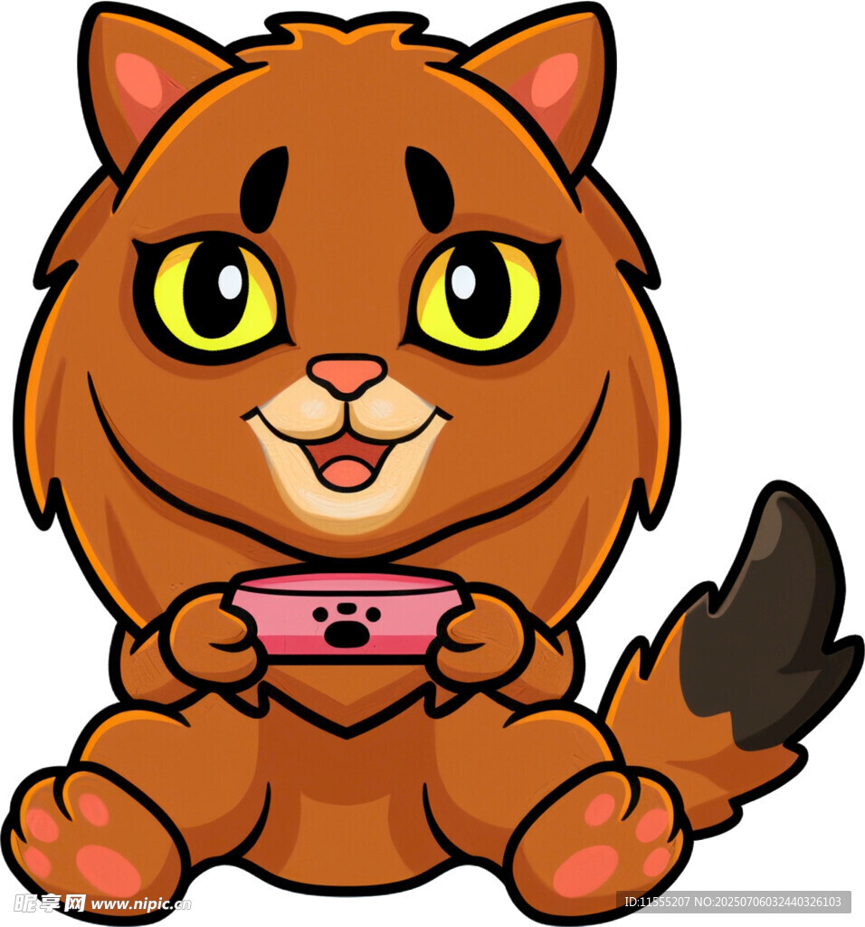 玩掌机的可爱猫咪