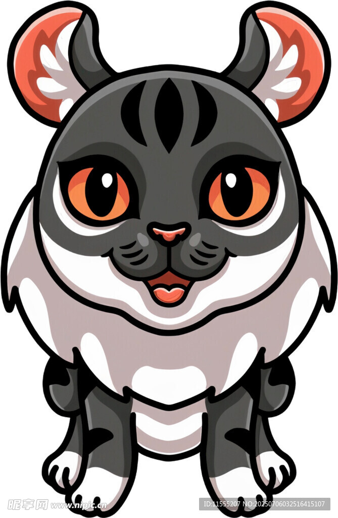 可爱卡通小老虎形象