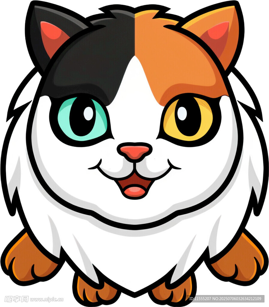 三色萌猫可爱来袭