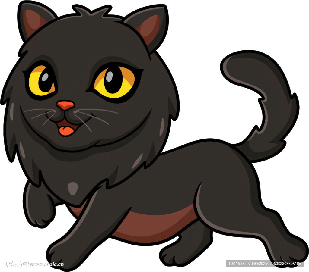 可爱黑猫动态形象