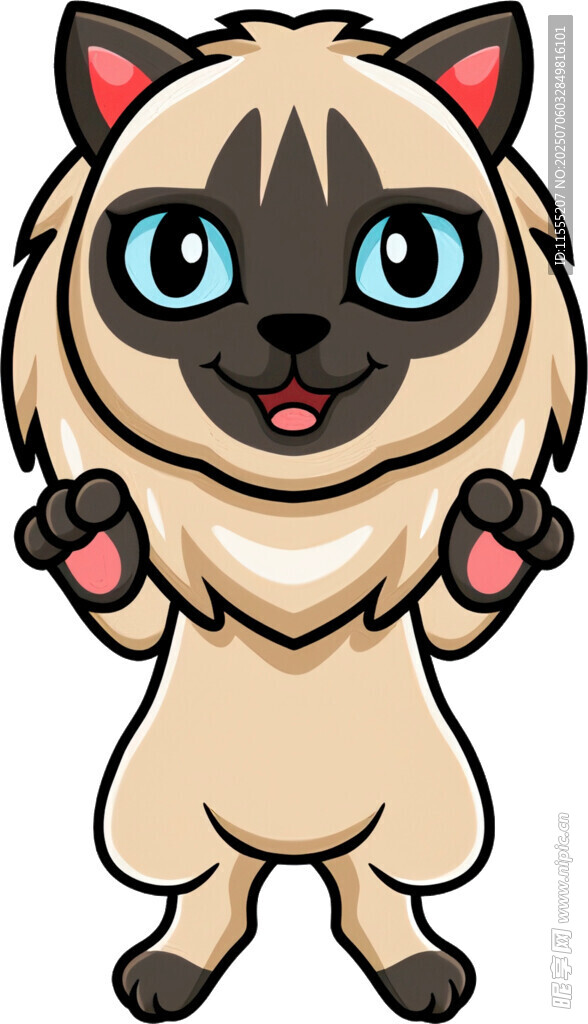 可爱猫咪卡通形象