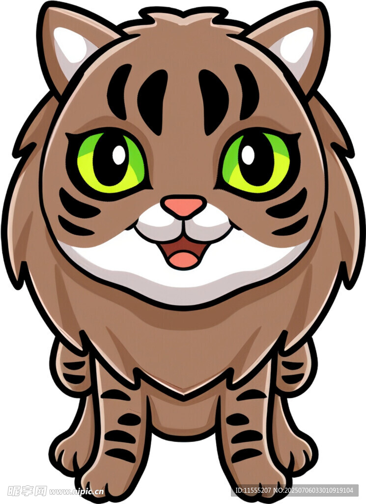 可爱卡通小老虎形象