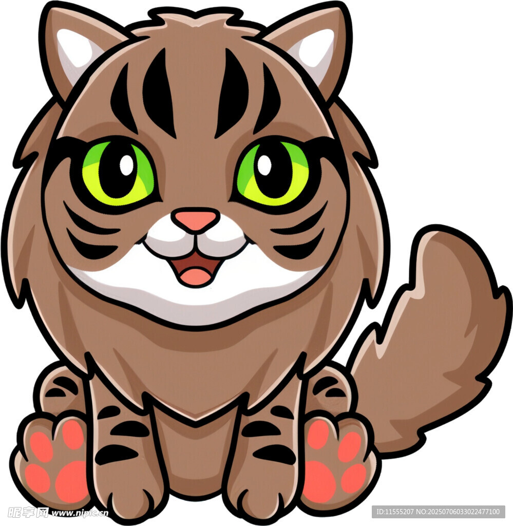 可爱卡通小老虎形象
