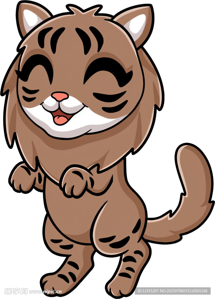 可爱卡通小老虎形象