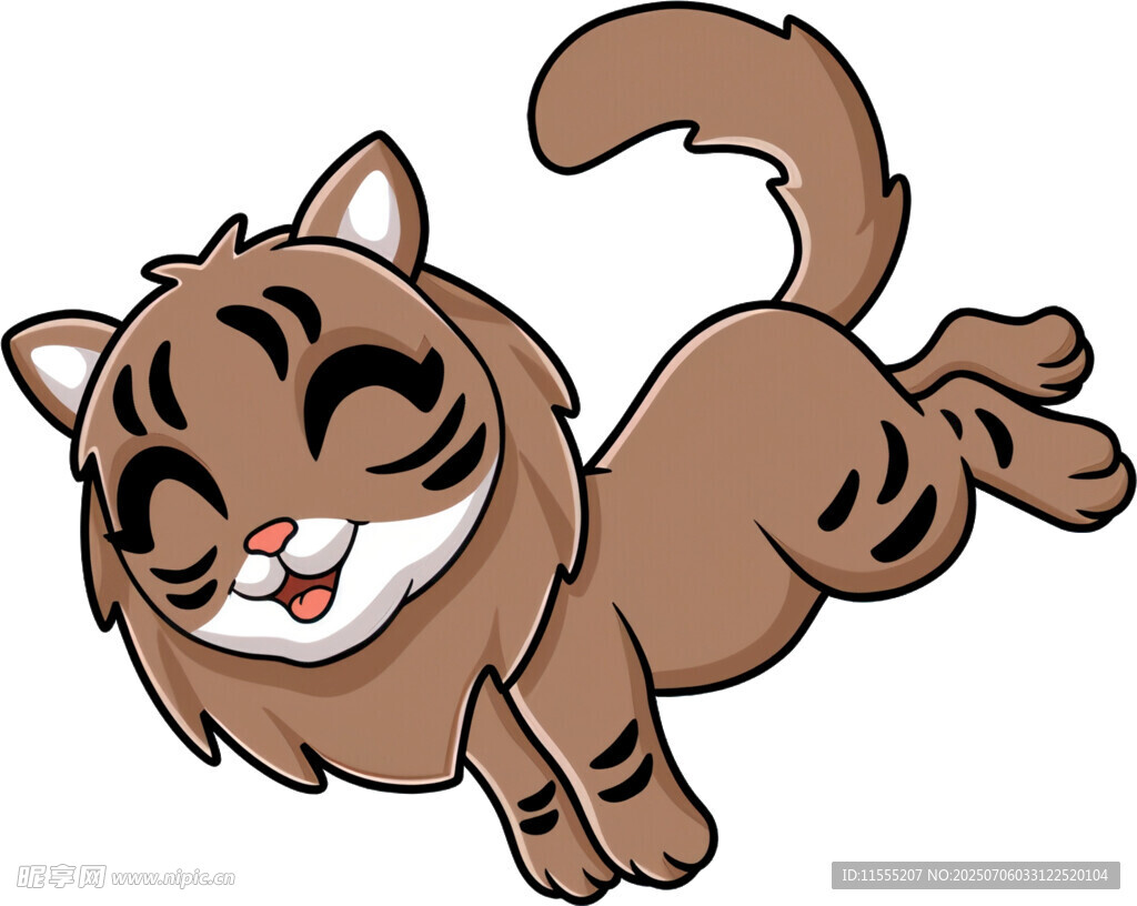 跳跃的可爱猫咪
