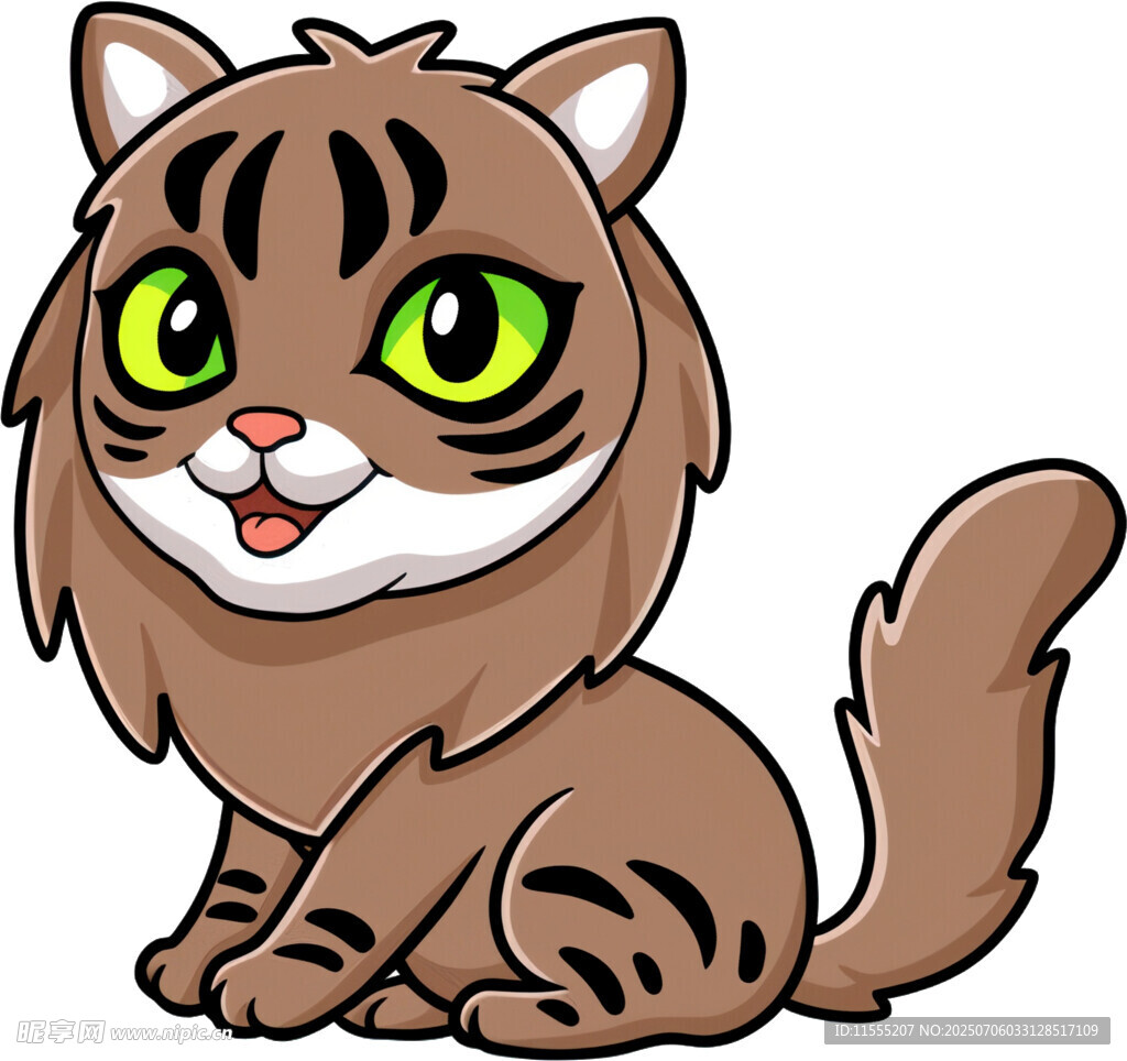 可爱卡通小老虎形象