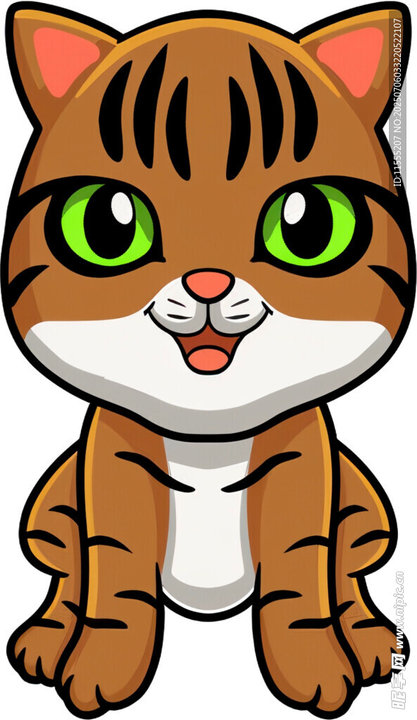 可爱卡通小老虎形象