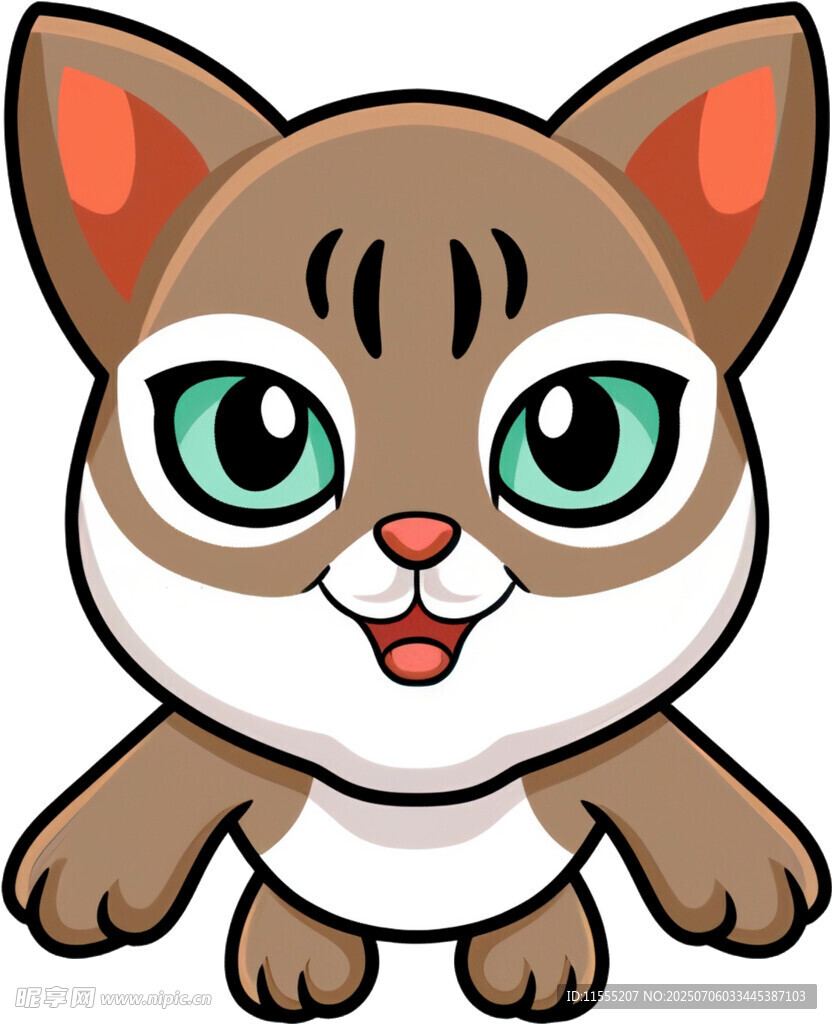 可爱卡通小猫形象