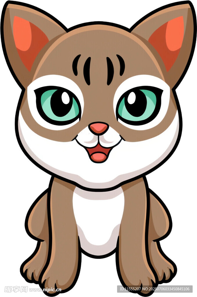 可爱卡通小猫形象
