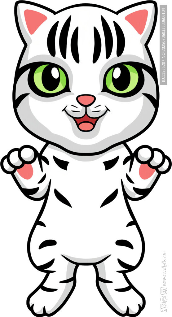 可爱卡通小猫形象