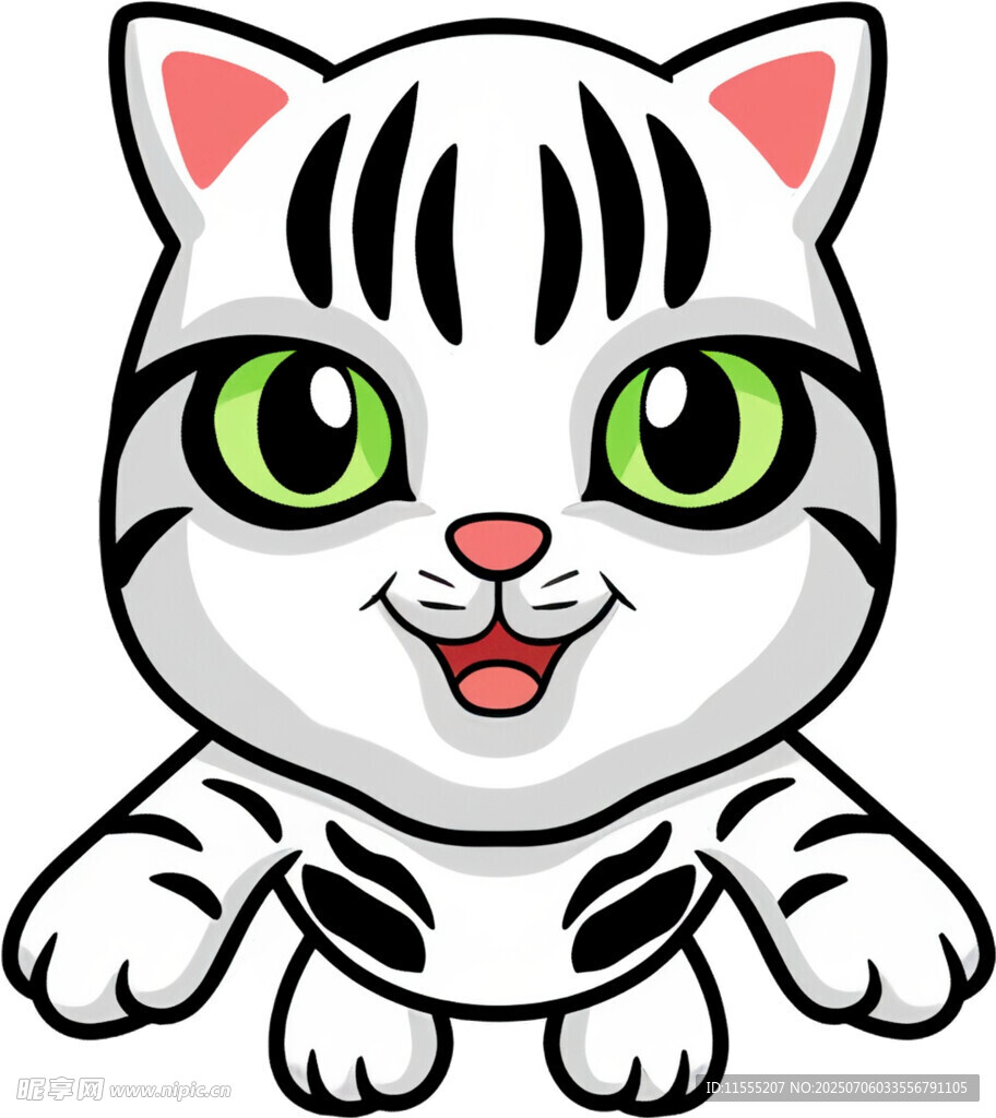 可爱卡通小猫形象