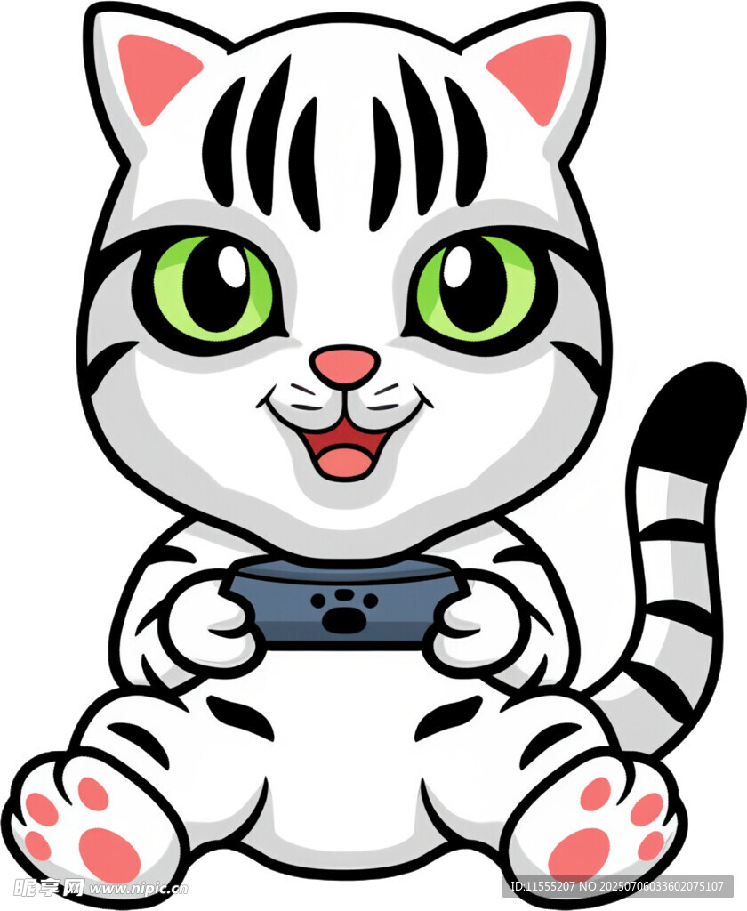 玩游戏的可爱猫咪