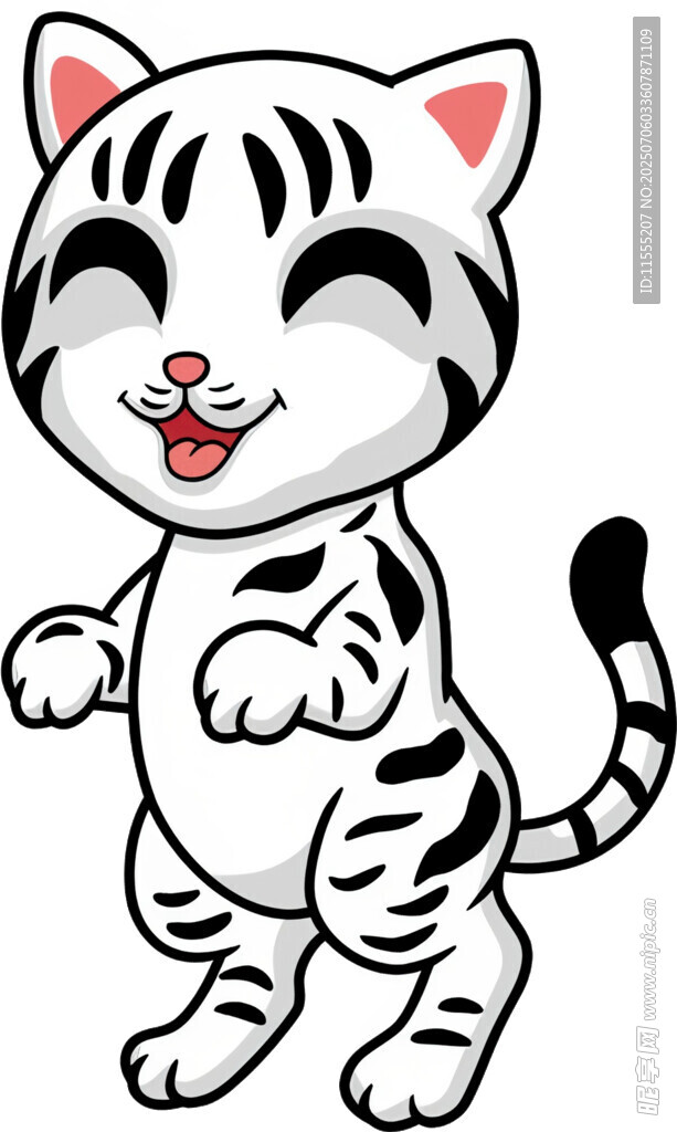 可爱卡通小老虎形象