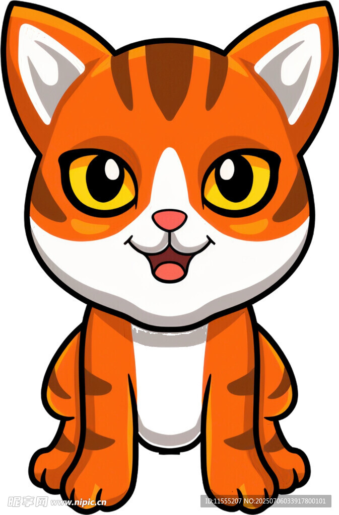 可爱卡通小猫形象