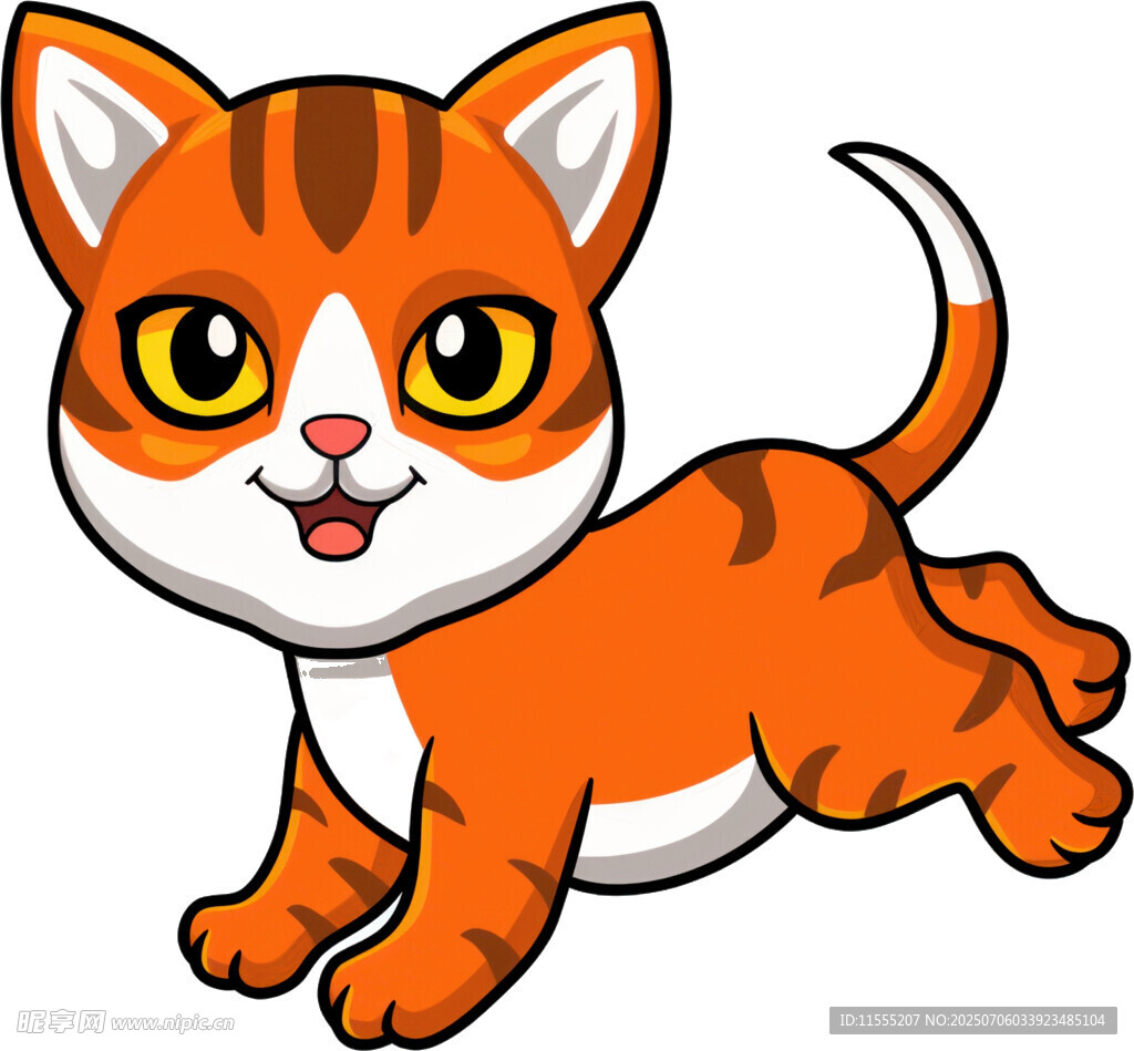 奔跑的可爱小猫咪