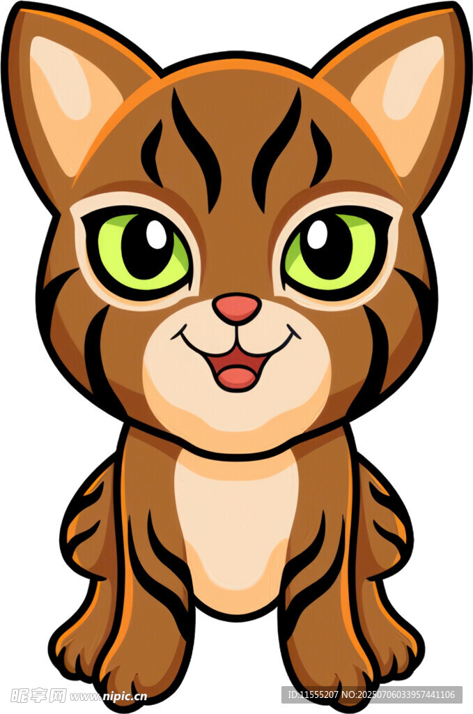 可爱卡通小猫形象