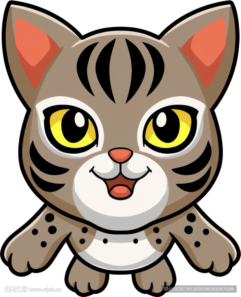 可爱卡通小猫咪形象