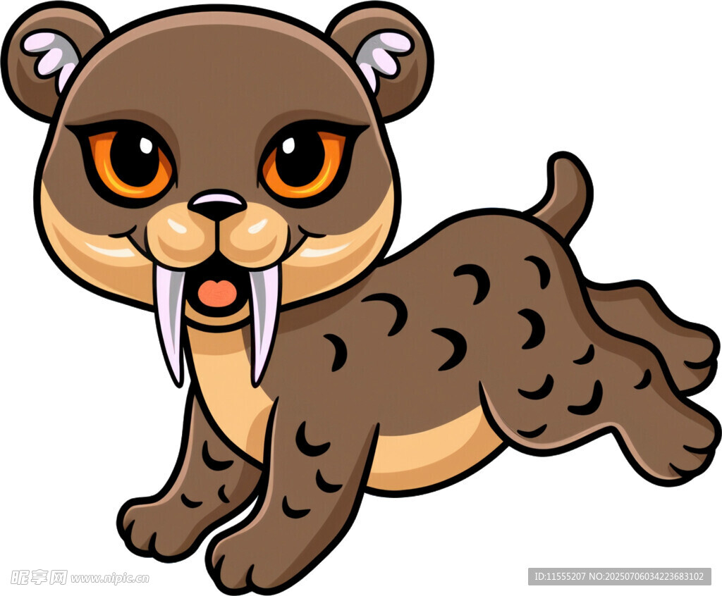 可爱卡通小海獭形象