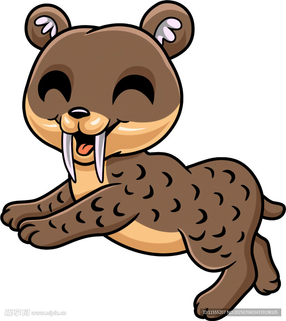 跳跃的可爱小熊