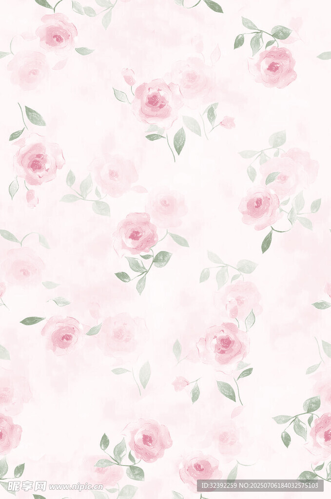 粉色花卉图案背景