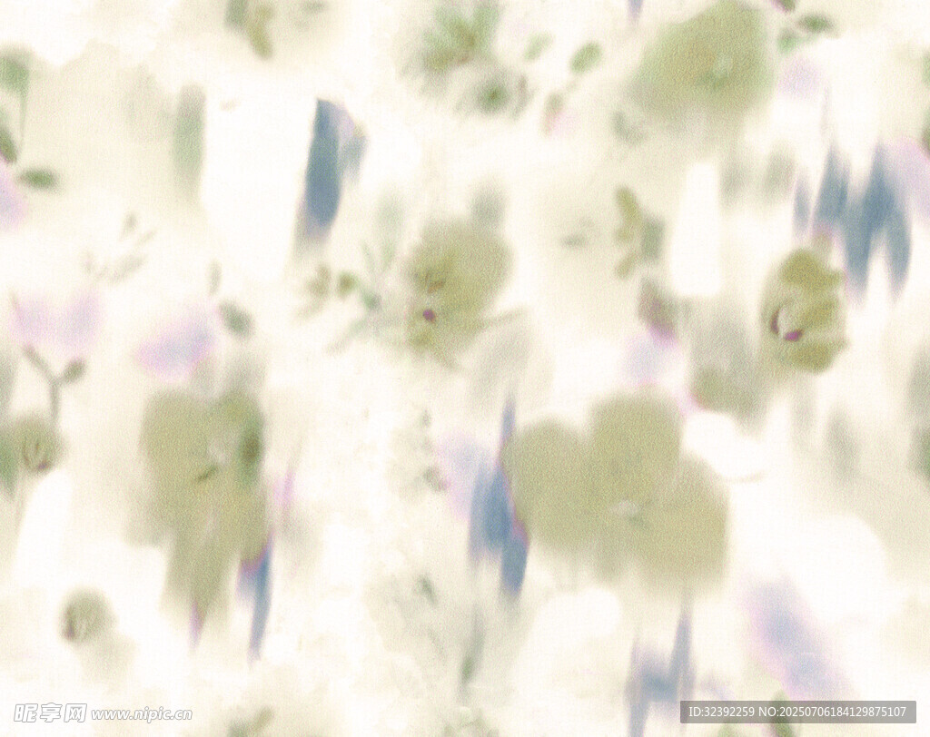 淡彩花卉抽象图案背景