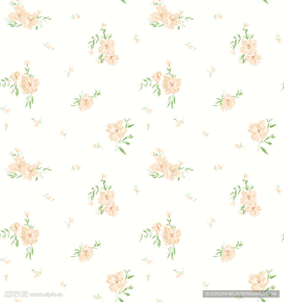 清新花卉图案背景