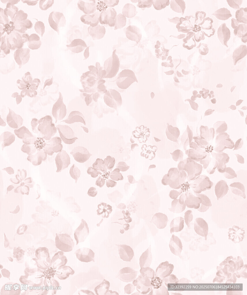 粉色花卉纹理背景图案