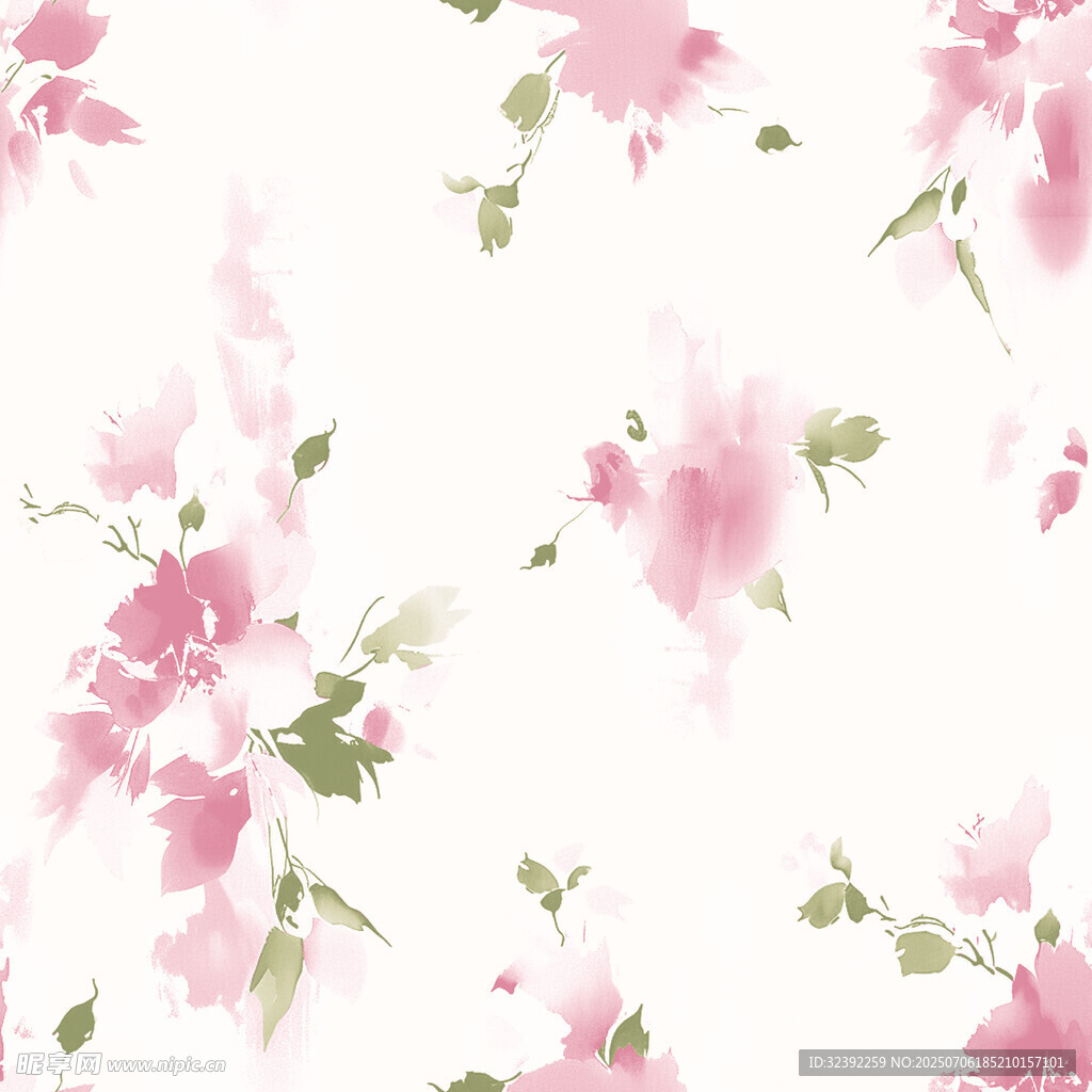 粉色花卉图案背景