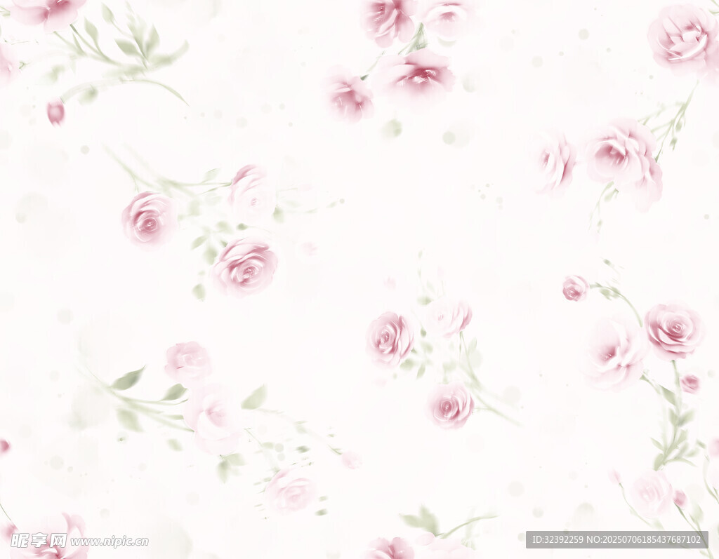 粉色花卉图案背景纹理