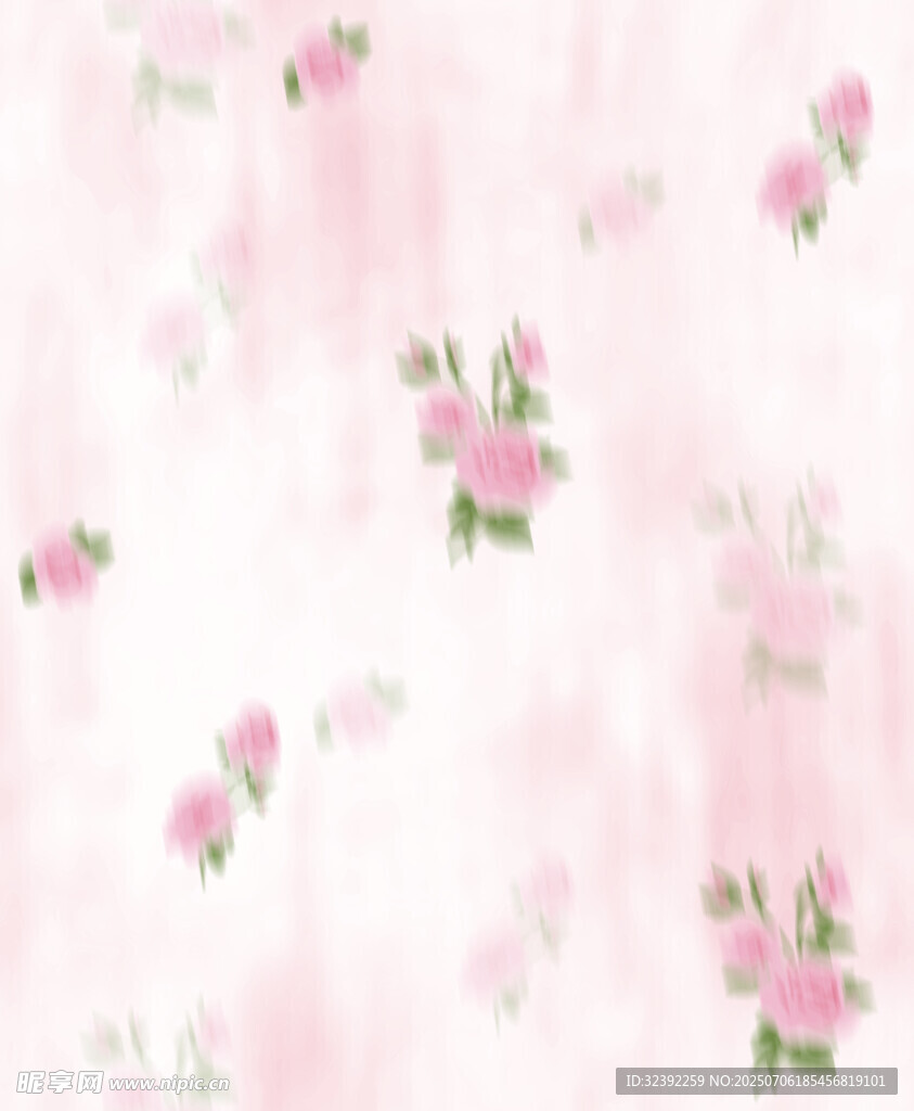 粉色花卉水彩纹理背景