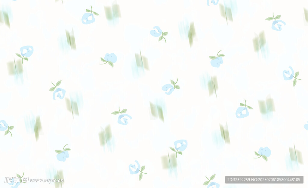 清新花卉图案背景纹理