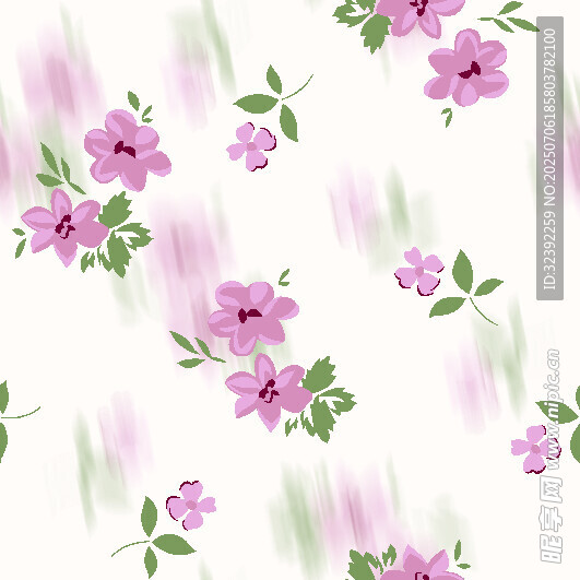 粉色花卉图案背景纹理